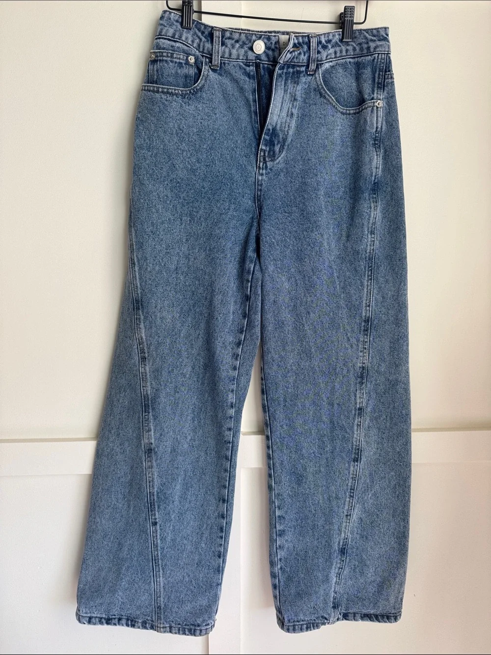 DISSH Mid Wash Blue High-Rise Straight Jeans - Picture 5 of 11